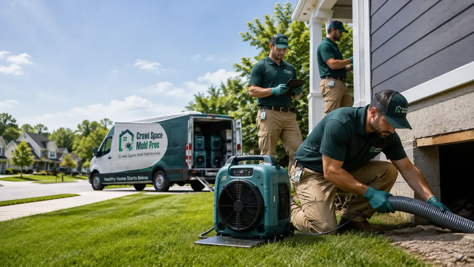 Crawl Space Mold Removal in Bridgeport, OR